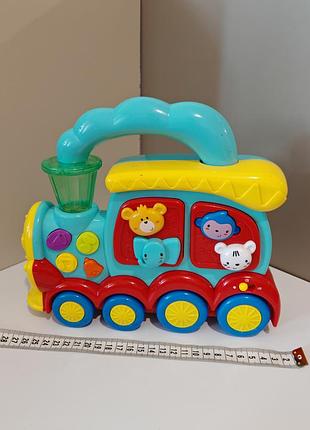 Пианино паровоз 24см, музыка, звук, звуки животных, свет