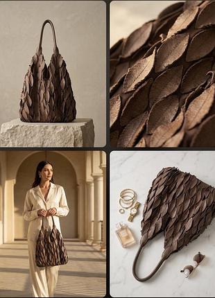 Дизайнерська шкіряна сумка хобо david&scotti luxury accessories