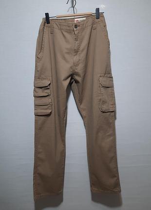 Штани карго wrangler cargo talla regular taper 38/30 стрейчеві ,м'яка бавовна