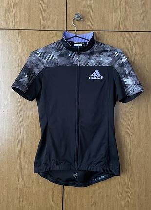 Жіноча велоджерсі adidas trail race cycling jersey