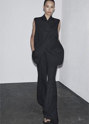 Брючний костюм люкс якість з льону преміум лінійка zara