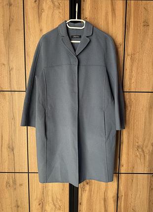 Пальто блакитно сірого кольору від s’max mara