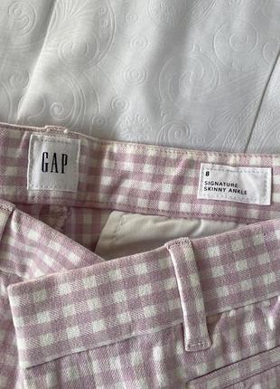 Штани gap (оригінал) у клітинку віші 🌸 розмір 8 (eu 36)