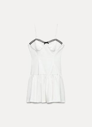 Ідеальна сукня в білизняному стилі від zara платье плаття