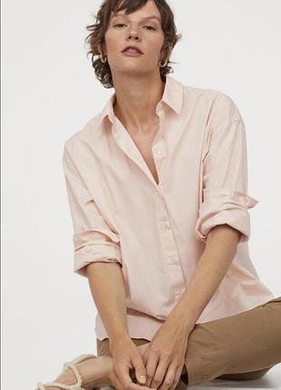Стильная коттоновая рубашка h&amp;m
