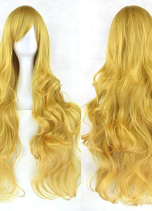Довгі перуки resteq — 80 см, золотисті хвилясті волосся для косплею, аніме та тематичних образів, високоякісна перука для