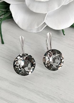 Сережки з кристалами swarovski
