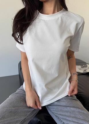 Жіноча повсякденна кулірова бавовняна футболка
