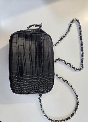 Чорна сумка stradivarius 2