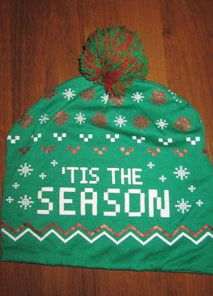 Шапка новогодняя.разм 56