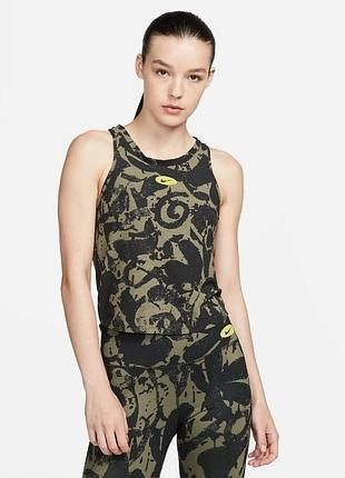 Майка nike women's one lux icon clash tank dri-fit camo dr1471
