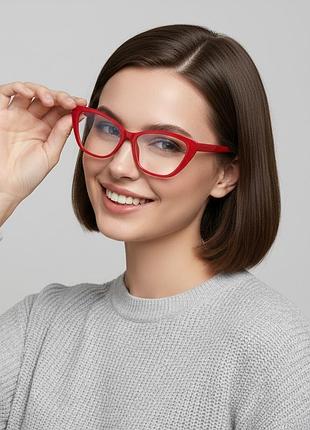 Жіночі окуляри з прозорими лінзами  4153