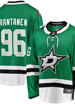 Men's fanatics mikko rantanen kelly green dallas stars home breakaway jersey, 3xl