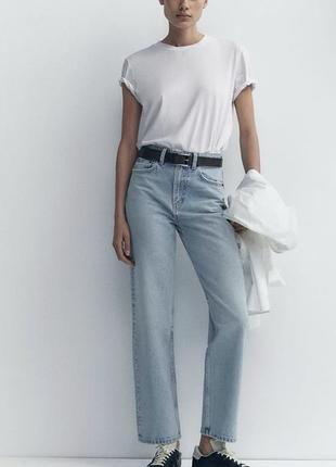 Стильные прямые джинсы zara