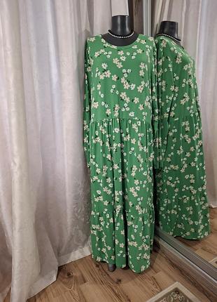 Комфортное с воланом по низу платье 👗