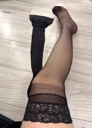 Панчохи чулки матові на силіконі