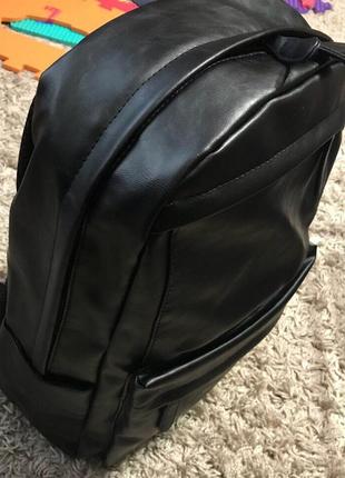 Большой мужской городской рюкзак кожаный7 фото