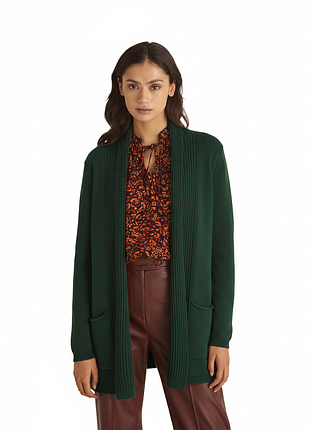 Кардиган зеленого цвета marina v paris, франция
