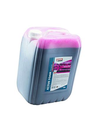 Автошампунь exol активная пена premium pink с розовой окраской пены 20л