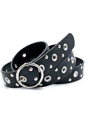 Женский ремень weatro 2,8 х 110 см черный zhkz-28cm-050