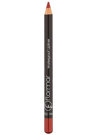 Карандаш для губ flormar №233 dramatteic red флормар