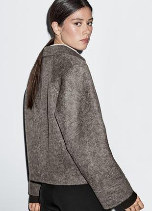 Жакет вовняний пальто massimo dutti