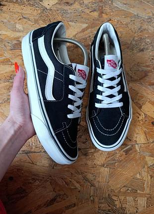 Оригинальные демисезонные кожаные замшевые кеды кеды vans