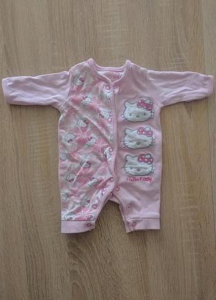 Комбез hello kitty слип человечек для младенцев