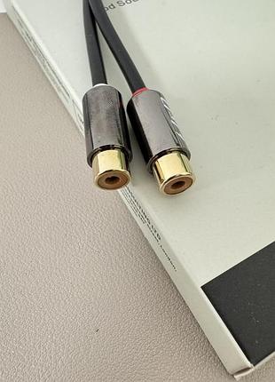 Аудиокабель j&d usb type-c → 2×rca 2