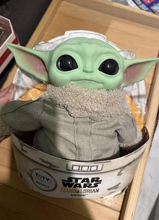 Yoda baby action figure star wars kawaii yoda plush doll real clothes model toys cute doll