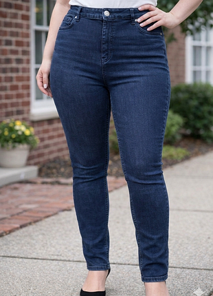 Джинси жіночі сині розмір xl (50) бренд " marks& spencer"