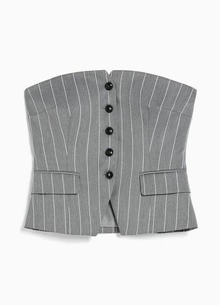 Жилет топ с смужку bershka