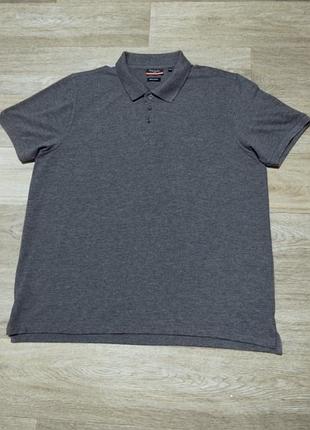 Мужская серая футболка поло pierre cardin размер xl-xxl