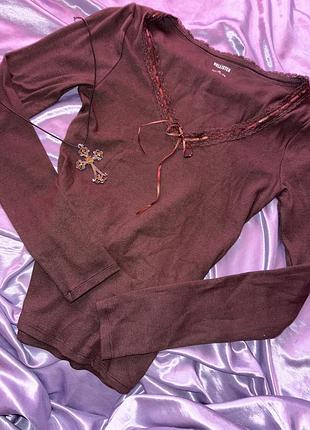 Трендовий cottagecore лонг в рубчик hollister