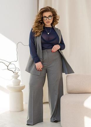 Класичні брюки з преміальної костюмної тканини