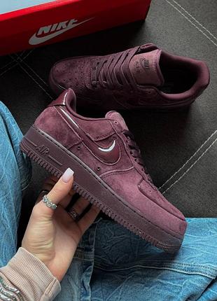 Кроссовки nike air force 1 burgundy crush
