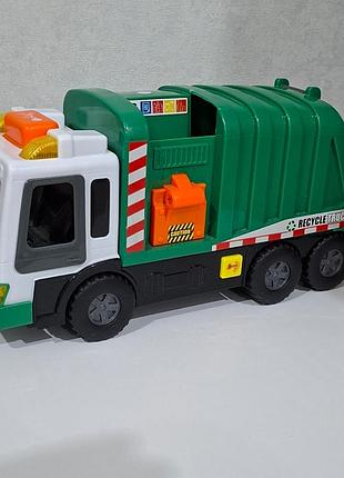 Большой музыкальный со светом мусоровоз
