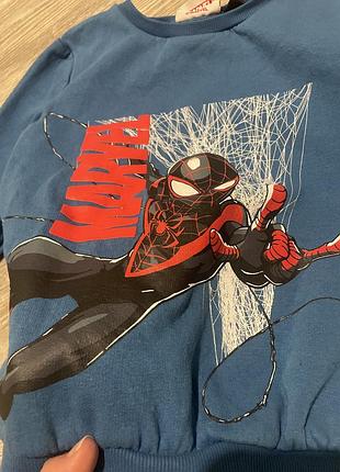 Свтшот мальчику на флисе marvel 2