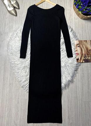 Тепла сукня в рубчик  / плаття максі міді стан відмінний