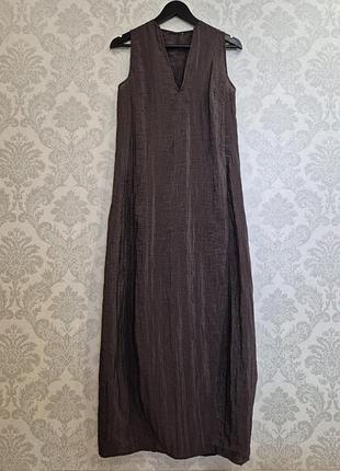 Сукня gruppo gft vintage maxi brown dress
