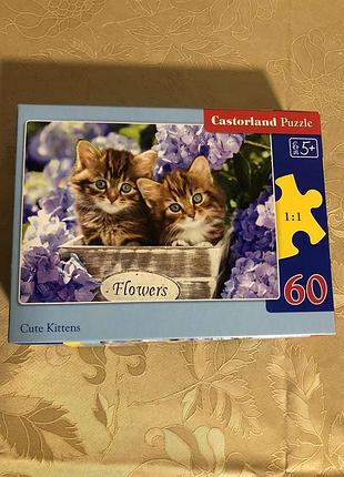 Пазл милые котики 3