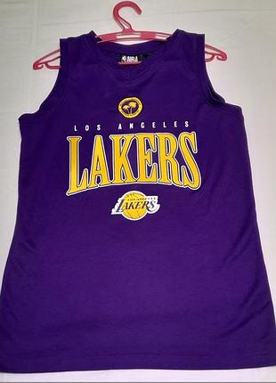 Nba los angeles lacers -майка фанатская клубная баскетбол - s, унисекс -13-14 р, рост - 164 см