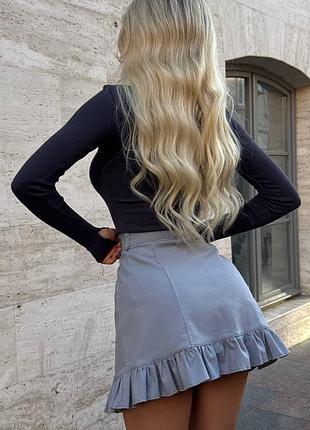 Джинсова міні спідниця джинс 2