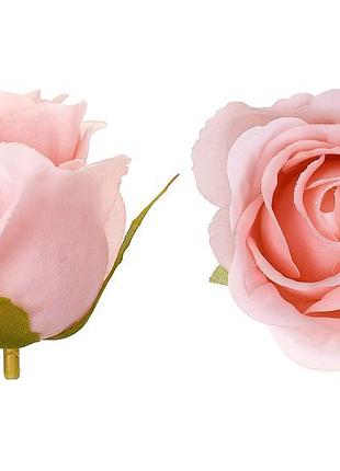 Бутон розы d6 см, цвет - розовый