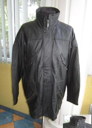 Шкіряна чоловіча куртка c.a.n.d.a. (c&a), німеччина. р. 64+ лот 181