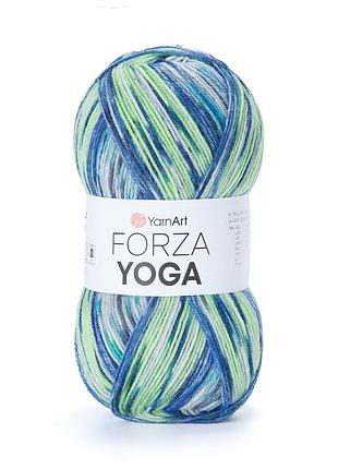 Носочная пряжа yarnart forza yoga, 2503