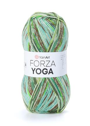 Носочная пряжа yarnart forza yoga, 2507