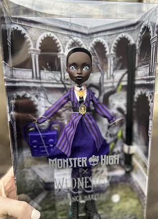 Mattel monster high x wednesday bianca barclay (jdr71) бьянка барклай из сериала "среда" в виде академии невермор оригинал
