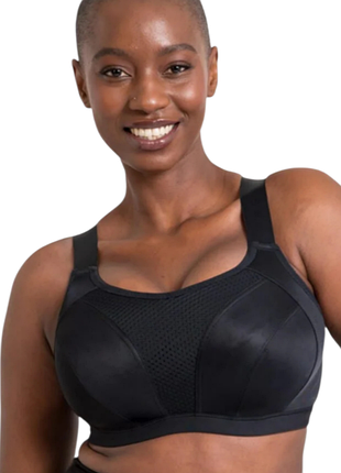 Спортивный бюстгальтер curvy kate everymove flexi-wired sports bra - черный.