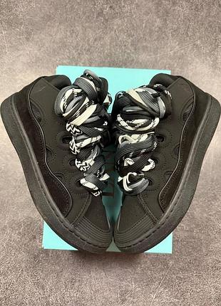 Lanvin curb sneakers black grey 44